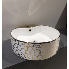 Load image into Gallery viewer, Counter Top Ceramic Basin 226 - Golden
