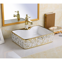 Load image into Gallery viewer, Counter Top Ceramic Basin 6005 - Golden
