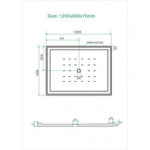 Load image into Gallery viewer, Shower Tray - Rectangle Series Center  Hole Option
