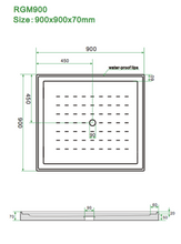 Load image into Gallery viewer, Shower Tray - Square Series Center / Corner Hole Option
