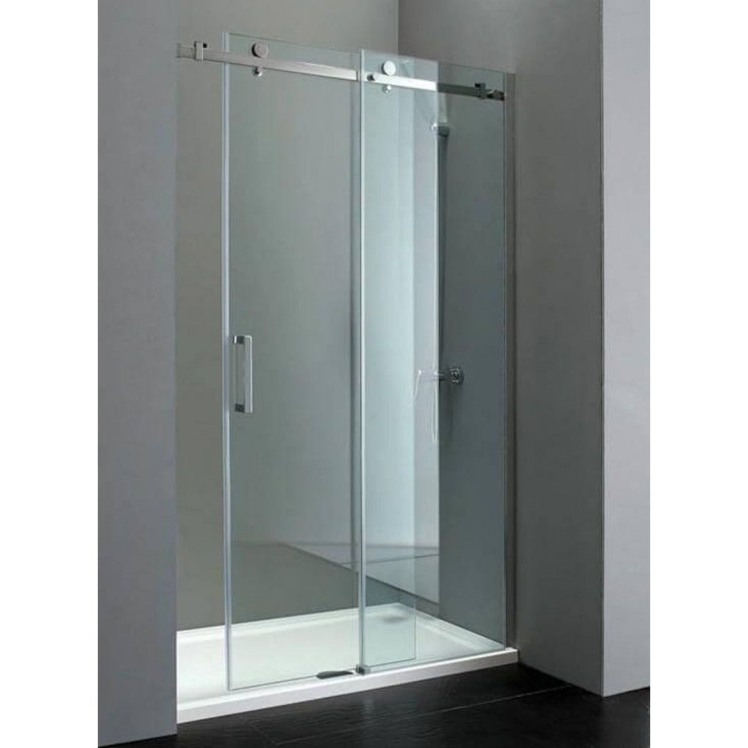 Shower Glass - Rock Series Sliding Door RCM - Chrome Frame
