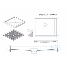 Load image into Gallery viewer, Shower Tray - Rectangle Series Left / Right Side
