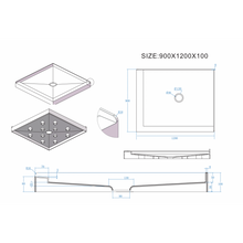 Load image into Gallery viewer, Shower Tray - Rectangle Series Left / Right Side
