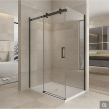 Load image into Gallery viewer, Shower Box - Kora Series 2 Sides Frameless Glass Set Black

