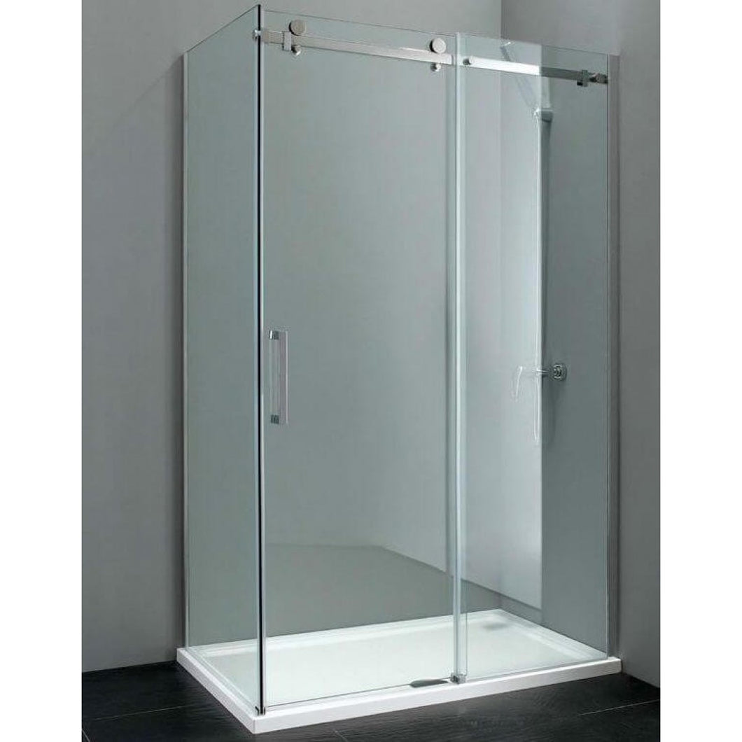 Shower Glass - Rock Series 2 Sides Frameless Glass RCM Chrome Frame