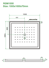Load image into Gallery viewer, Shower Tray - Square Series Center / Corner Hole Option
