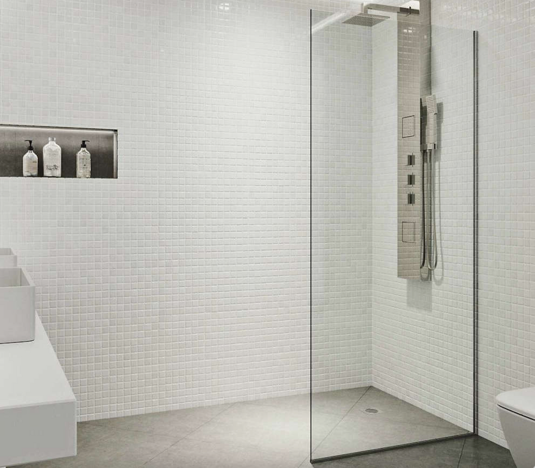 Shower Glass - Stream Series Side Panel (870X1950mm) SHO870B