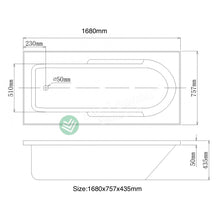 Load image into Gallery viewer, Bath Tub - Corfield Series C1480D
